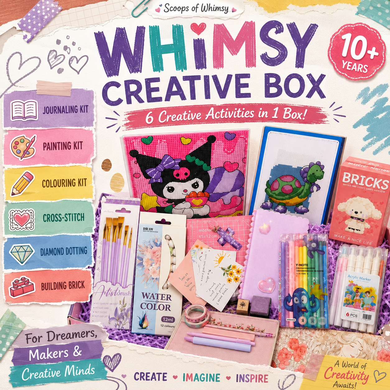 Whimsy Creative Box craft activity kit for kids aged 10 plus