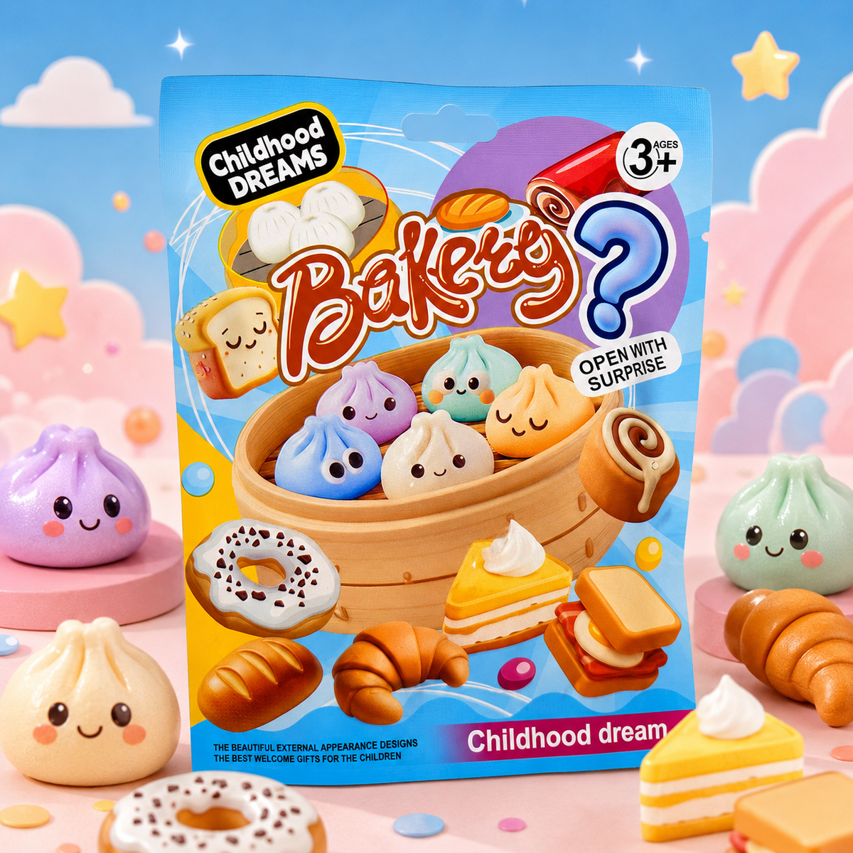 Bakery Mystery Squishy Bag in playful Scoops of Whimsy styling